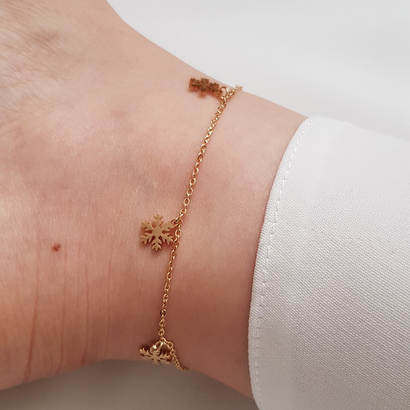 پابند زنانه مدل دانه برف کد 3320