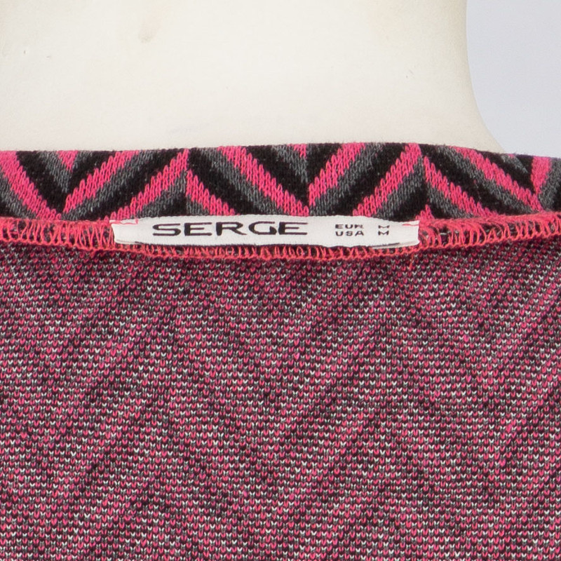 بلوز آستین بلند یقه گرد زنانه سرژه مدل 203453 رنگ بنفش