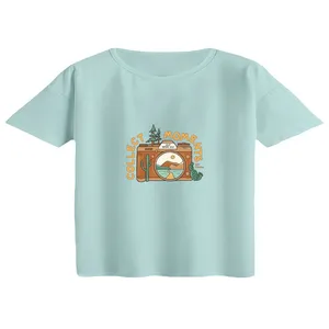 کراپ تی‌شرت آستین کوتاه زنانه کد 02