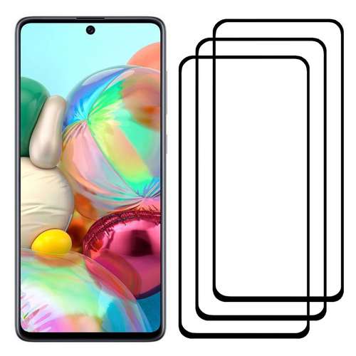 محافظ صفحه نمایش مدل FCG مناسب برای گوشی موبایل سامسونگ Galaxy A71 بسته سه عددی