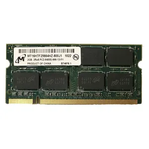 رم لپ تاپ DDR2 دو کاناله 800 مگاهرتز CL6 میکرون مدل MT16HTF25664HZ-800J1 ظرفیت 2 گیگابایت