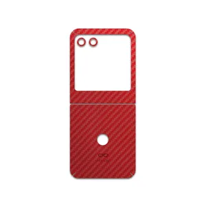 MAHOOT Red-Fiber Cover Sticker for Motorola Razr 40 Ultra