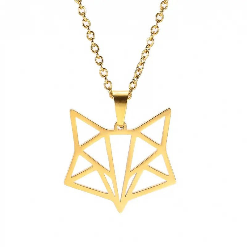 گردنبند طلا 18 عیار زنانه آرا مدل روباه