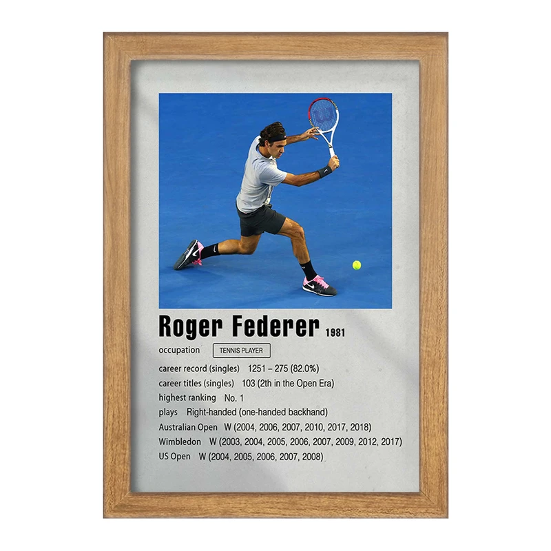 تابلو خندالو مدل راجر فدرر (Roger Federer) کد F11247