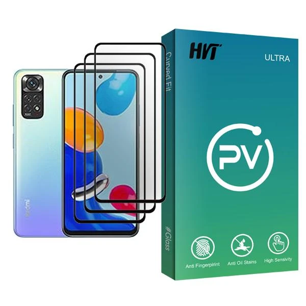 محافظ صفحه نمایش اچ وی تی مدل PV Glass MIX003 مناسب برای گوشی موبایل شیائومی Redmi Note 11 بسته سه عددی