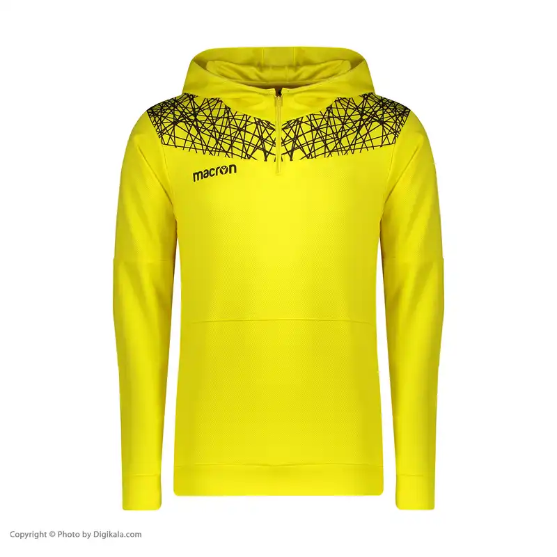 هودی ورزشی مردانه مکرون مدل چندا رنگ زرد