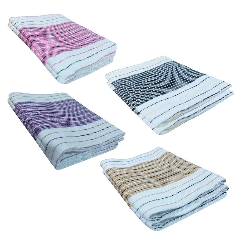 حوله دست و صورت مدل سارا سایز 45×45 سانتی متر مجموعه 4 عددی