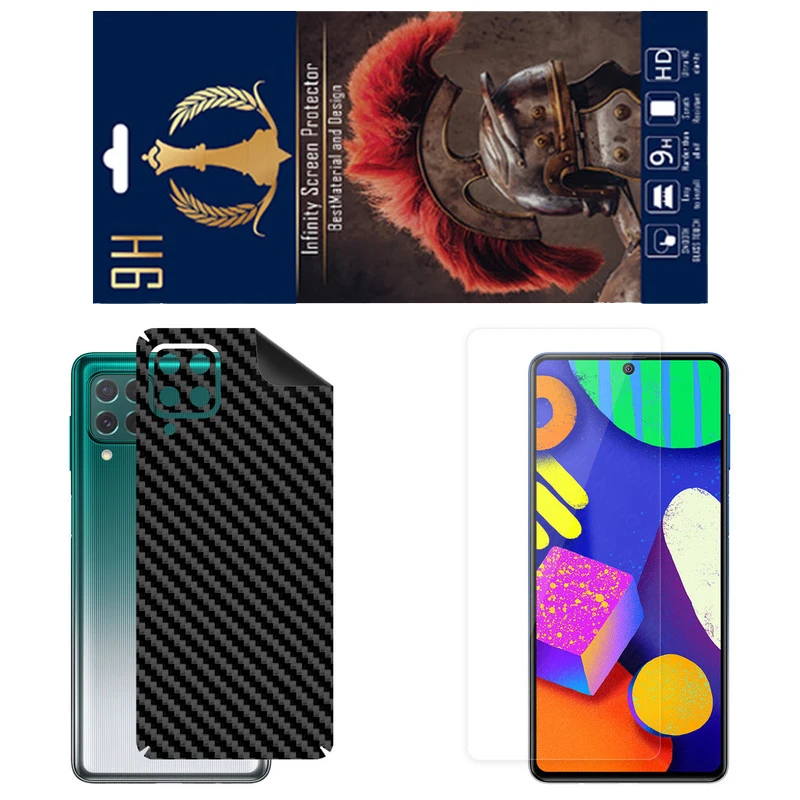 برچسب پوششی اینفینیتی مدل FC مناسب برای گوشی موبایل سامسونگ Galaxy F62 به همراه محافظ صفحه نمایش