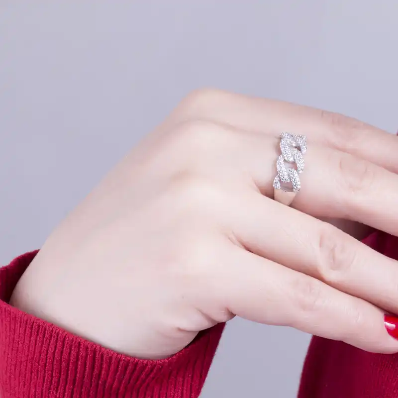 انگشتر نقره زنانه مدل GTA-223