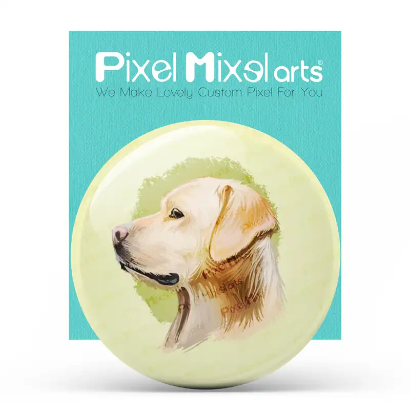 آینه جیبی پیکسل میکسل طرح سگ مدل 50PM-ANDO143