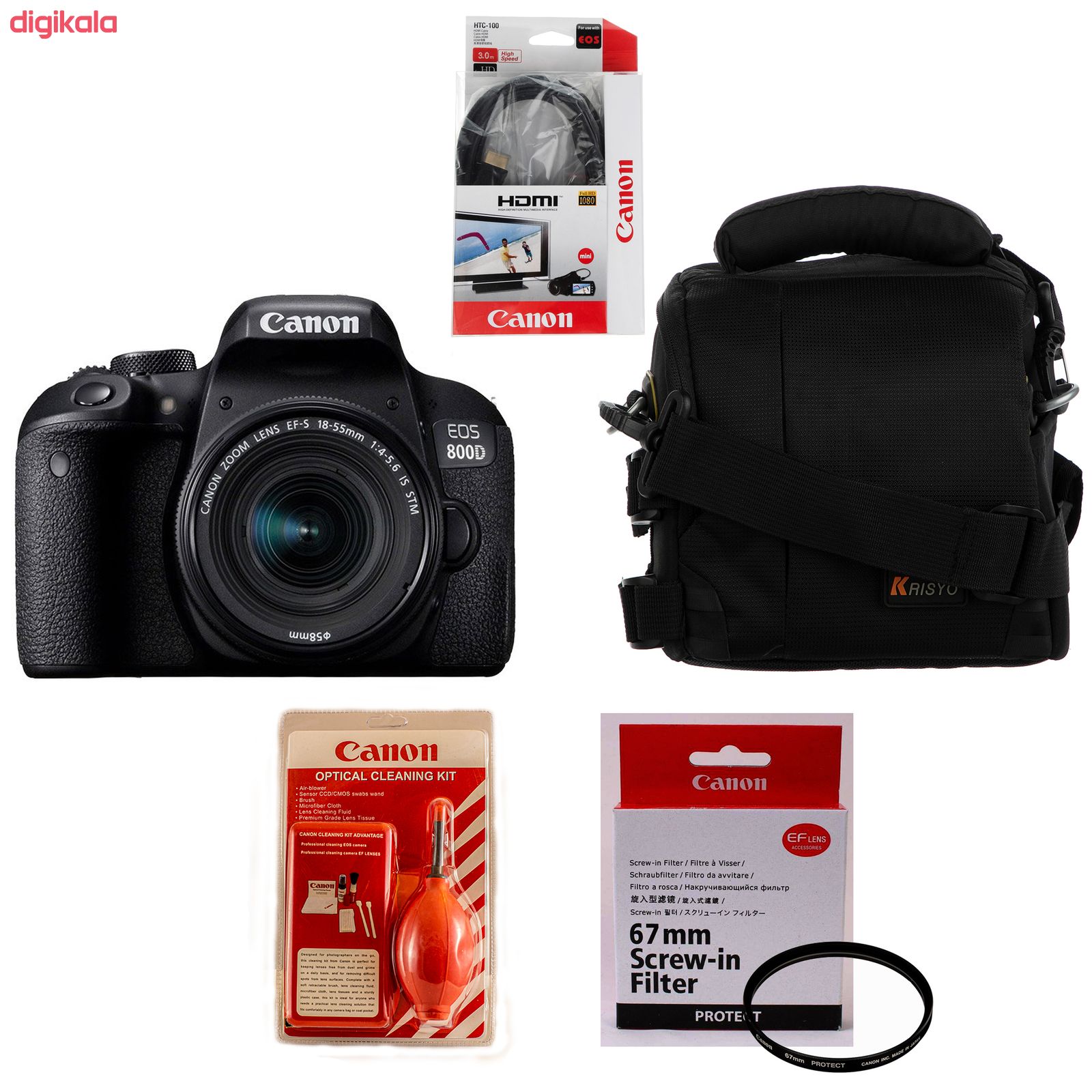 دوربین دیجیتال کانن مدل EOS 800D به همراه لنز 18-55 میلی متر IS STM main 1 3