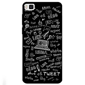 Megafone Social Media 1898 Cover For Huawei P8