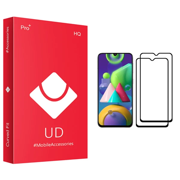 محافظ صفحه نمایش یو دی مدل +PRO مناسب برای گوشی موبایل سامسونگ Galaxy M21 بسته دو عددی