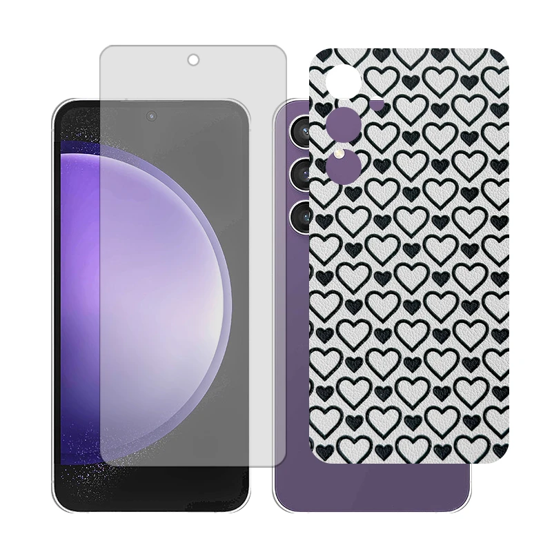 محافظ صفحه نمایش مات گلس مدل Together مناسب برای گوشی موبایل سامسونگ Galaxy S23 FE به همراه برچسب پوششی پشت گوشی  