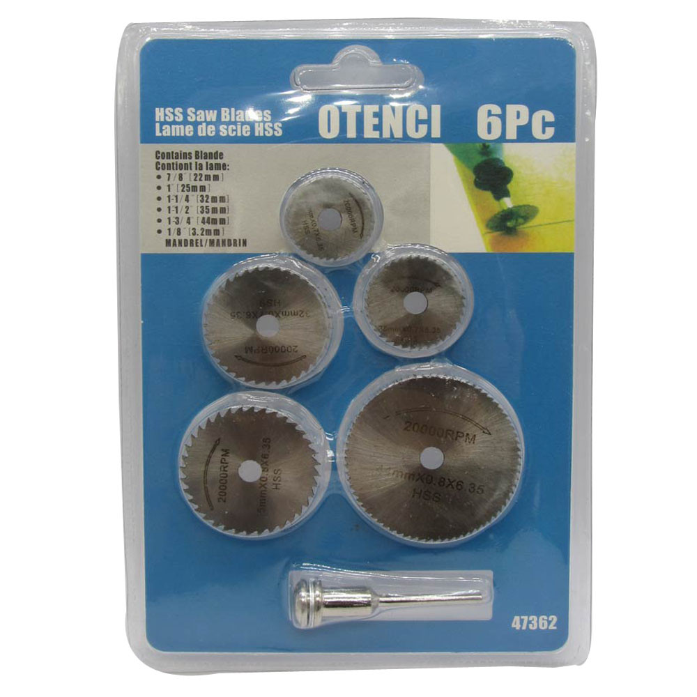 مجموعه 6 عددی تیغ فرز انگشتی اوتنسی کد 2019