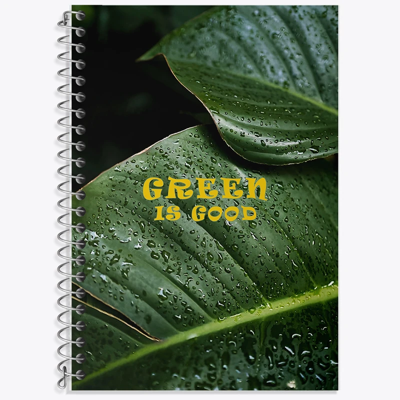 دفتر نت موسیقی 50 برگ خندالو طرح Green Is Good کد F5661