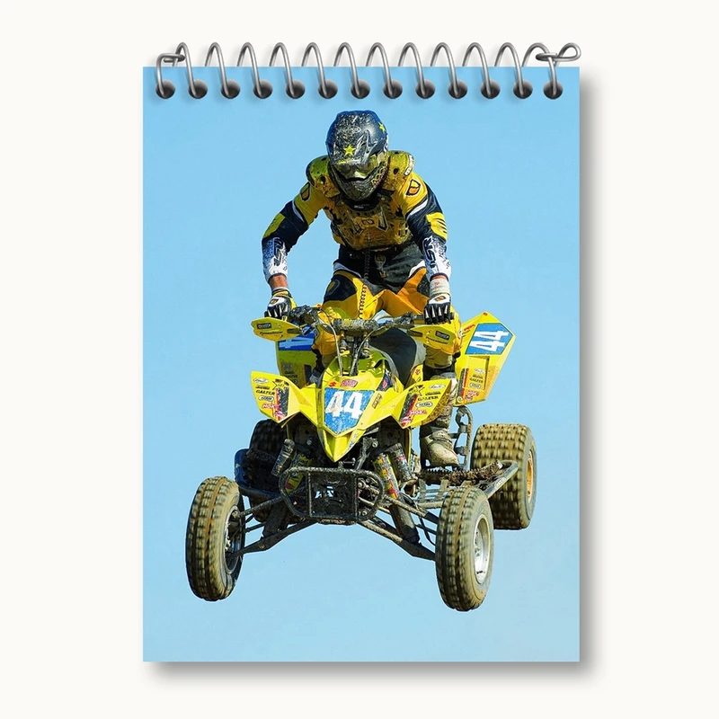 دفتر یادداشت 50 برگ خندالو مدل موتور چهار چرخ کد 27836