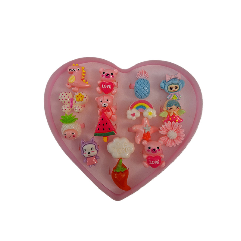 انگشتر دخترانه مدل رویایی کد b4 مجموعه 16 عددی