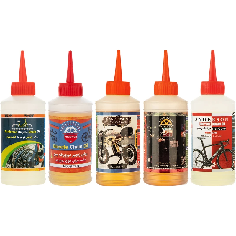 روغن زنجیر دوچرخه اندرسون مدل CDFBA حجم 80 میلی لیتر بسته 5 عددی