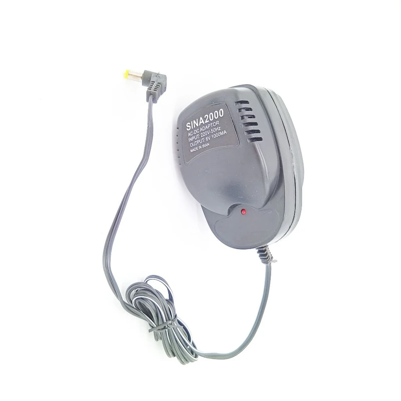 آداپتور 6 ولت 1 آمپر سینا 2000