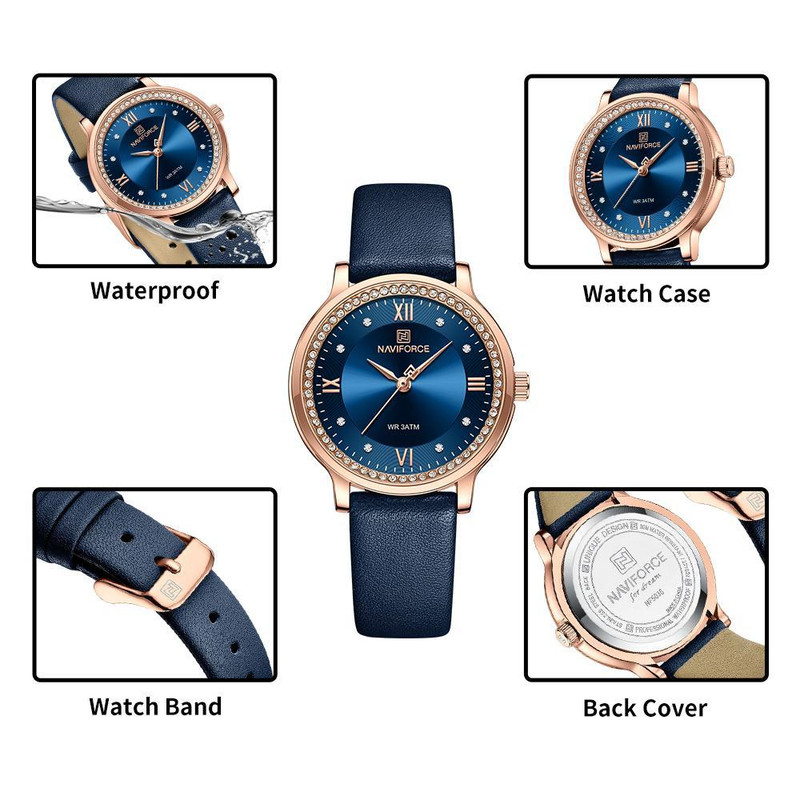 ساعت مچی عقربه ای زنانه نیوی فورس مدل NF5036