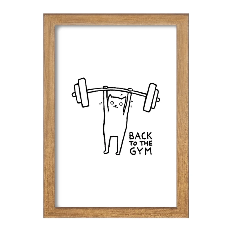 تابلو خندالو مدل گربه ورزشکار کد 29293