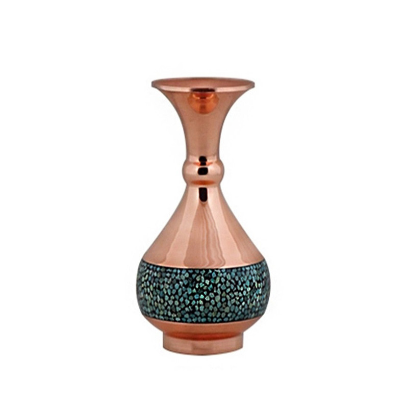 گلدان فیروزه کوبی آقاجانی کد F096