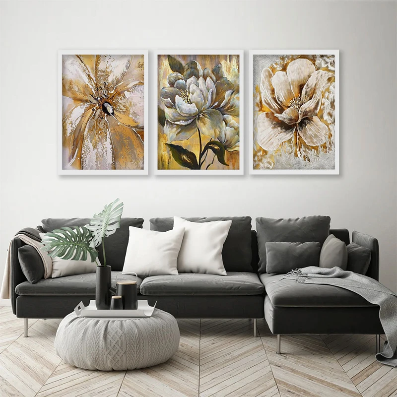 تابلو صبا طرح مدل دکوراتیو کد 295w مجموعه 3 عددی