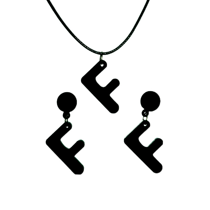 نیم ست دخترانه مدل حروف انگلیسی طرح F