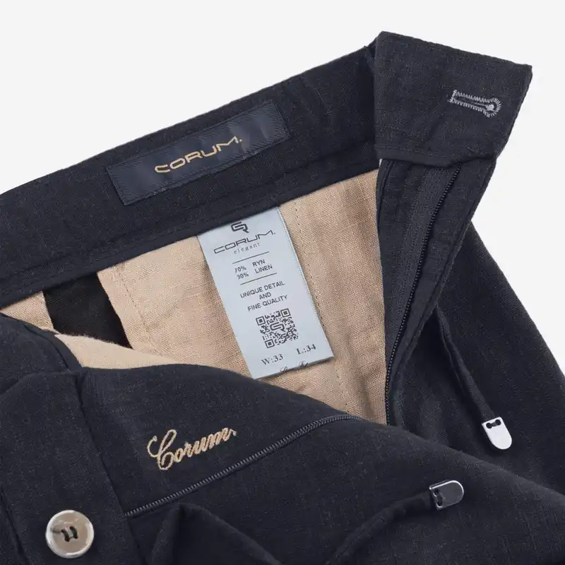 شلوار مردانه کروم مدل لینن کد 2412503