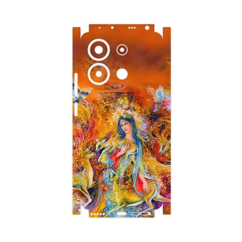 برچسب پوششی ماهوت مدل Persian miniature 2-FullSkin مناسب برای گوشی موبایل شیائومی Redmi Note 13 4G