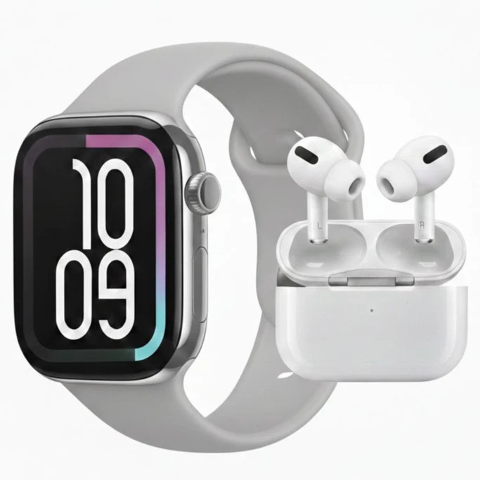 ساعت هوشمند ۴۶ میلی متری های واچ مدل 7+2 SEVEN PLUS ONE با ۷ بند متنوع به همراه هدفون بلوتوثی