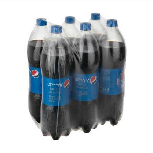 نوشابه گاز دار با طعم کولا پپسی - ۱.۵ لیتر بسته ۶ عددی