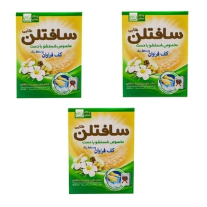 پودر رختشویی دستی سافتلن مدل درخشان وزن 500 گرم مجموعه 3 عددی