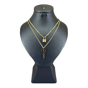 گردنبند زنانه مدل قفل و کلید کد 75291