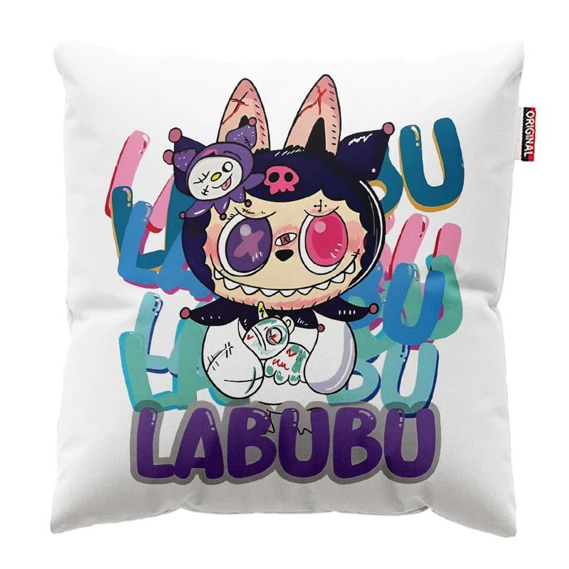 کوسن پاد آفرین طرح لبوبو سایز 30*30 سانتی متر