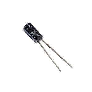 خازن الکترولیت 10 میکروفاراد کد 50V بسته 20 عددی