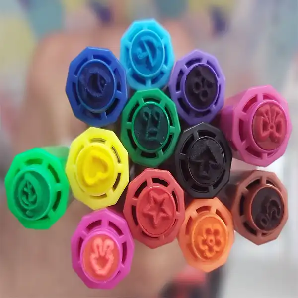 ماژیک رنگ آمیزی لیدر مدل مهردار کد 8828 بسته 12 عددی