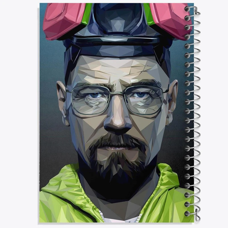 دفتر ژورنال نویسی 50 برگ خندالو مدل نقطه ای طرح سریال بریکینگ بد Breaking Bad کد 3168