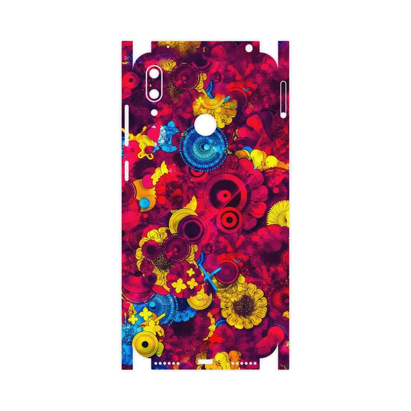 برچسب پوششی ماهوت مدل Vector Flower Garden Digital Art-FullSkin مناسب برای گوشی موبایل هوآوی Y7 Prime 2019