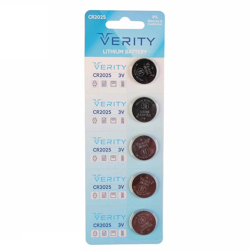 باتری سکه ای وریتی مدل CR2025 بسته پنج عددی