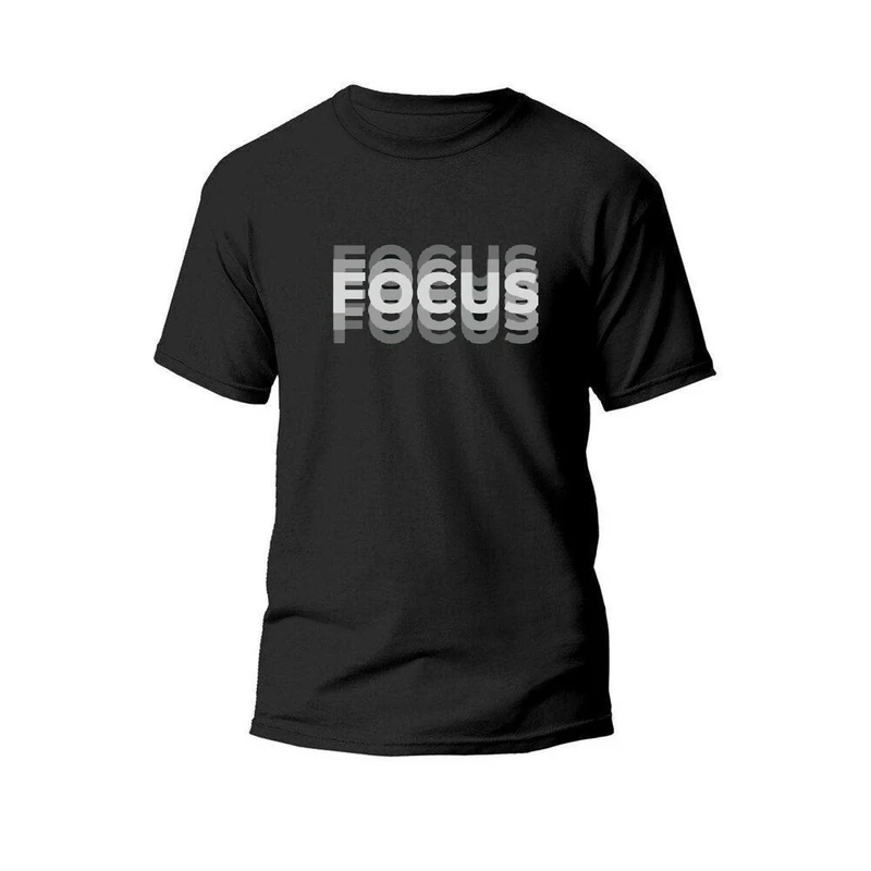 تی‌شرت آستین کوتاه مردانه مدل TN51 طرح نوشته رنگ مشکی