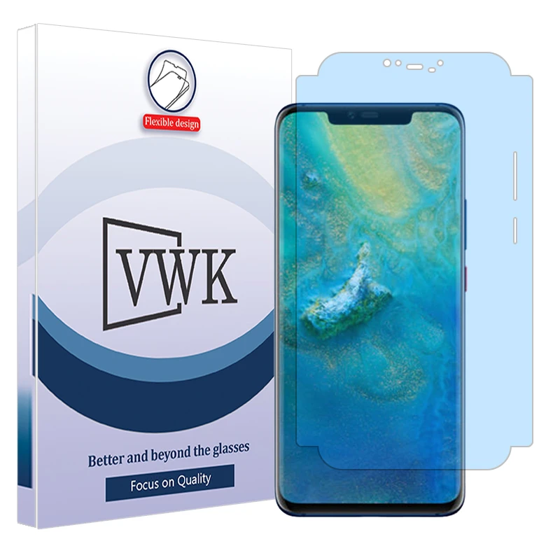 محافظ صفحه نمایش مات ضد اشعه آبی وی دبلیو کی مدل Tough مناسب برای گوشی موبایل هوآوی Mate 20 Pro