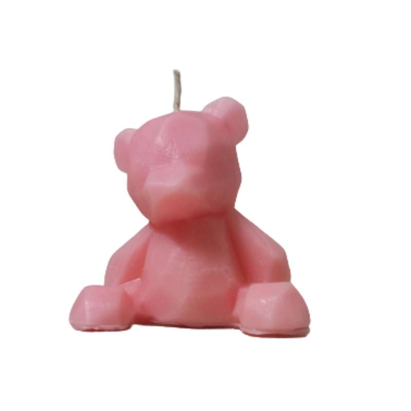 شمع دست ساز مدل خرس نشسته