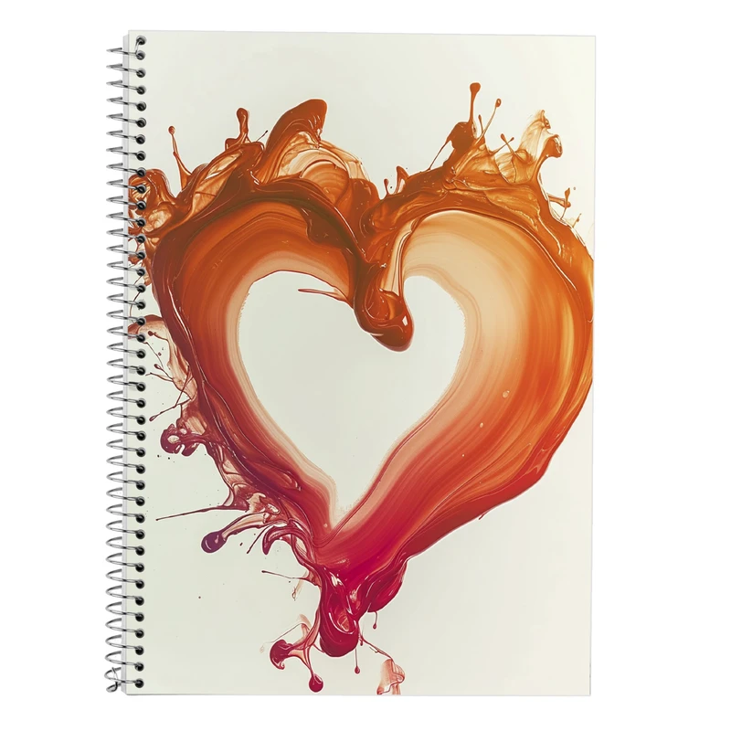 دفتر زبان 50 برگ مدوپد مدل دو خط طرح عاشقانه love کد DF14274