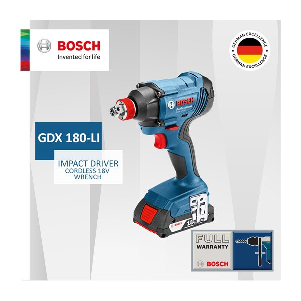 دریل پیچ گوشتی چکشی شارژی بوش مدل GDX 180-LI دریل پیچ گوشتی چکشی شارژی بوش مدل GDX 180-LI