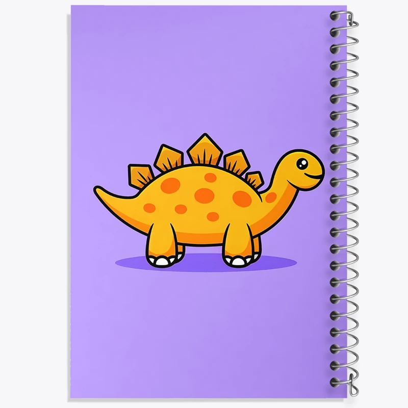 دفتر ژورنال نویسی 50 برگ خندالو مدل نقطه ای طرح دایناسور کیوت کد N5175