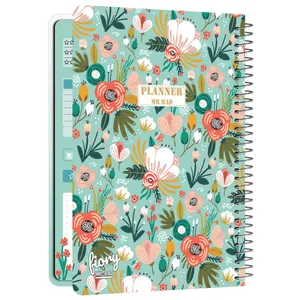 دفتر برنامه ریزی 75 برگ مستر راد مدل گل همیشه بهار کد fiory 1622