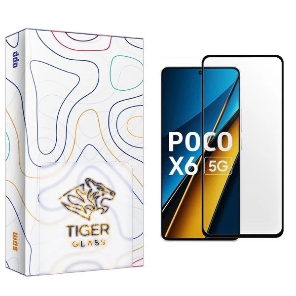 محافظ صفحه نمایش شیشه ای تایگر گلس مدل APL2 مناسب برای گوشی موبایل شیائومی Poco X6