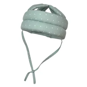 محافظ سر کودک مدل خال خالی سبز